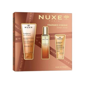Nuxe Xmas Prodigieux Set με Prodigieux Άρωμα 30ml + Αφρόλουτρο 100ml + Λοσιόν Σώματος 30ml, 1σετ