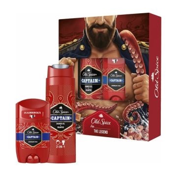 OLD SPICE PROMO Captain Deodorant Αποσμητικό Stick 50ml & Shower + Shampoo Gel 250ml
