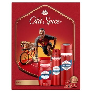 Old Spice Xmas Promo Ironman Whitewater Aποσμητικό Στίκ 50ml + Αφρόλουτρο & Σαμπουάν 250ml + Αποσμητικό Σπρέι 150ml + Δώρο Domino Game