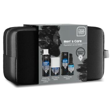 Pharmalead Promo Men’s Care με Shower Gel 100ml + Αποσμητικό Roll-on, 50ml + Beard Oil - Gel 30ml + Νεσεσέρ