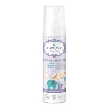 PHARMASEPT Baby Extra Sensitive Foam, Απαλός Αφρός Καθαρισμού - 200ml