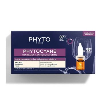 Phyto PhytoCyane Anti-Hair Loss Treatment Progressive Hair Loss Αγωγή Κατά της Τριχόπτωησης για Γυναίκες 12 X 5ml