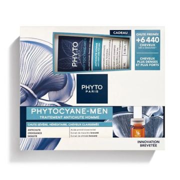 Phyto Promo Phytocyane-Men Anti-Hair Loss Treatment Θεραπεία κατά της Τριχόπτωσης 12vials x 3.5ml + Δώρο Anti-Hair Loss Σαμπουάν για Άνδρες 100ml
