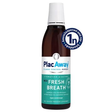 PlacAway Fresh Breath Στοματικό Διάλυμα για την Αντιμετώπιση της Κακοσμίας 250ml