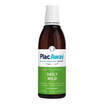 PlacAway Daily Mild Στοματικό Διάλυμα για την Ουλίτιδα κατά της Πλάκας και της Περιοδοντίτιδας 500ml