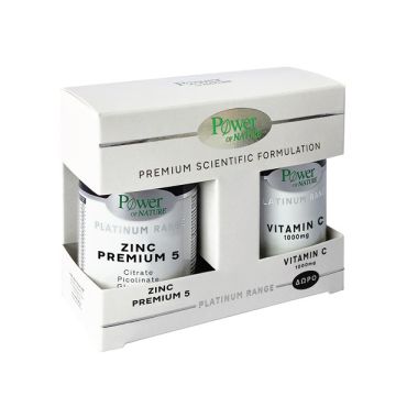 Power Health Platinum Range Zinc Premium 5 30caps + Vitamin C 1000mg 20tabs