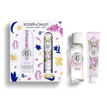 Roger&Gallet Εορταστικό XMAS Set Feuille de The Wellbeing Fragrant Water Άρωμα 30ml + Δώρο Κρέμα Χεριών 30ml