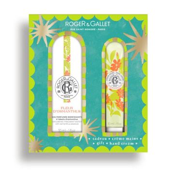 Roger & Gallet Fleur D'Osmanthus Fragrant Water Gift Set, Άρωμα 30ml + ΔΩΡΟ Κρέμα Χεριών 30ml