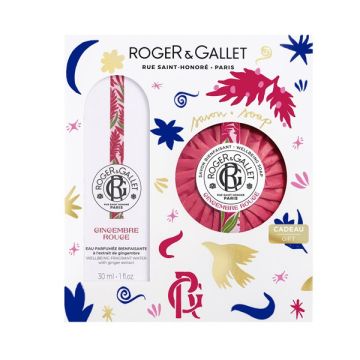 Roger&Gallet Εορταστικό XMAS Set Gingembre Rouge Wellbeing Fragrant Water Άρωμα 30ml + Δώρο Αναζωογονητικό Σαπούνι 100g
