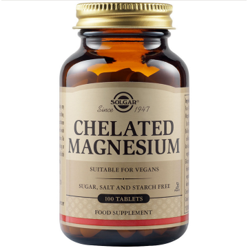 SOLGAR CHELATED MAGNESIUM 100MG TABS 100S