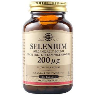 Solgar Selenium 200mcg 250 ταμπλέτες 