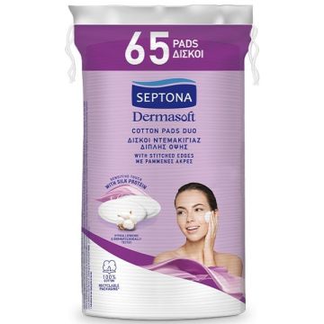Septona Dermasoft Δίσκοι Ντεμακιγιάζ Διπλής Όψης 65τεμ