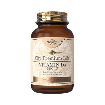 Sky Premium Life Vitamin D3 2500IU 60Tabs