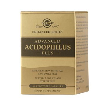 Solgar Enhanced Series Advanced Acidophilus Plus Προβιοτικά 60 φυτικές κάψουλες