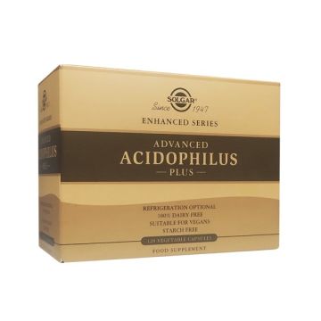 Solgar Advanced Acidophilus Plus 120 φυτικές κάψουλες