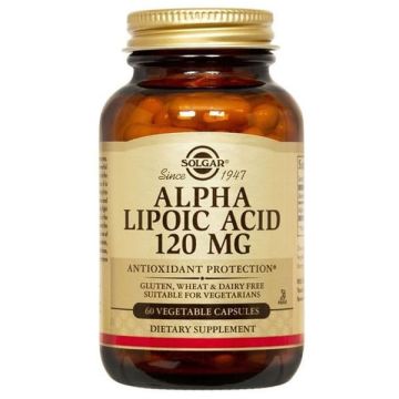 Solgar Alpha Lipoic Acid 120mg 60 φυτικές κάψουλες