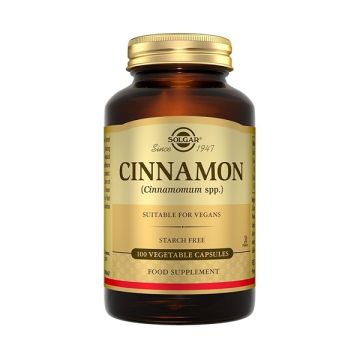 Solgar Cinnamon 500mg 100 φυτικές κάψουλες