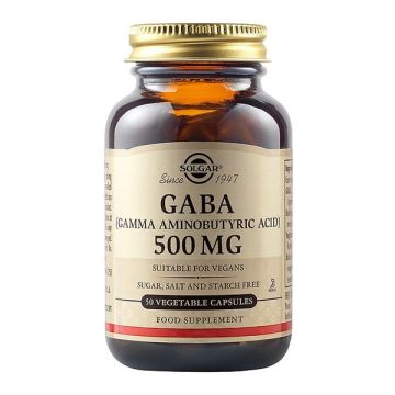 SOLGAR GABA 500MG 50VCAP