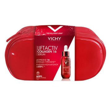 Vichy Promo Liftactiv Collagen Specialist 16 Serum Ορός 30ml + Δώρο Liftactiv Collagen Specialist Night Κρέμα Νύχτας 15ml + Νεσεσέρ, 1σετ
