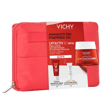 Vichy Set Liftactiv B3 Specialist Κρέμα Ημέρας SPF50 50ml + Δώρα Liftactiv Specialist B3 Serum 5ml + Capital Soleil UV-Age Spf50+ 3ml + Νεσεσέρ 