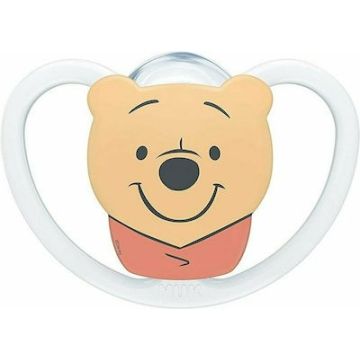 Nuk Space Winnie the Pooh Πιπίλα Σιλικόνης Χωρίς Κρίκο 0-6m 1 τεμ